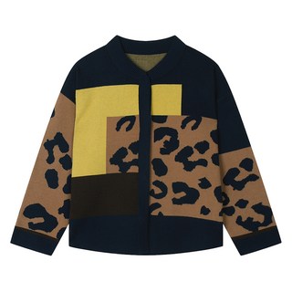 BESTI BELLI 女款豹紋亮點針織開襟衫 BJCCX2969