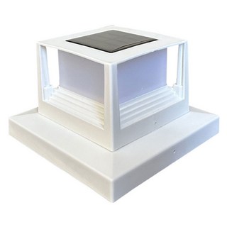 VISANG 露台太陽能LED門柱燈, 白色