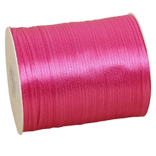 Secondbest 大容量薄繩包裝緞帶 0.6cm, 1個, 500m, 熱粉紅色