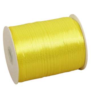 Second Best 大容量細繩包裝緞帶 0.6cm, 500m, 黃色, 1捲