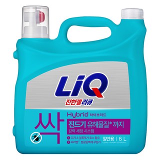 LiQ 多效除螨洗衣精 按壓使用型 一般洗衣機用, 6L, 1桶