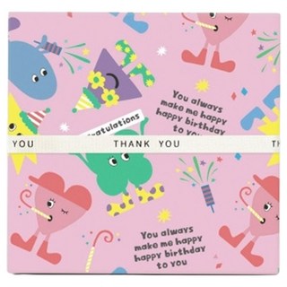 hello moris 生日朋友包裝紙, 10個, 混色