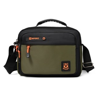 Elsso 男性休閒斜背包, 綠色