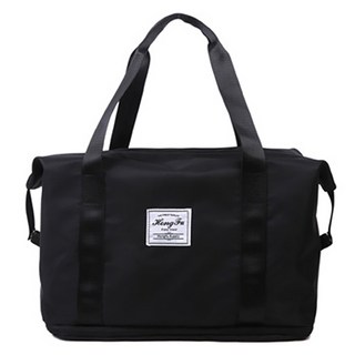 Maket Gamseong 便攜大容量輕量旅行袋, 黑色, 1個