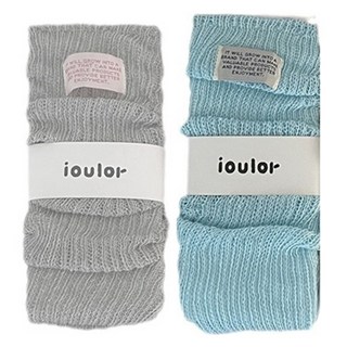 Ioulor Pianist 女性荷葉邊針織芭蕾風襪套 2雙組