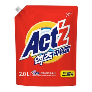 Act'z 強效潔淨洗衣精補充包, 滾筒洗衣機專用, 2L, 韓國, 1包