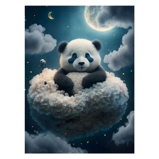 데이소이 해피 판다 DIY 보석십자수 30 x 40 cm, 11 폭신판다, 1개