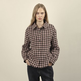 Olivia Lauren 女款千鳥格紋外套式長袖襯衫 VVBNL4W9271