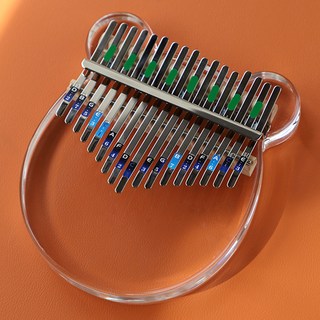 Tappia 簡易卡林巴琴 17音 水晶熊造型, 1個