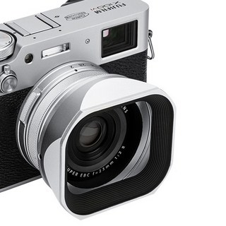 JJC 富士軟片 X100VI / X100V / X100F 鏡頭方形遮光罩, 1個, LH-JXVI(銀色)