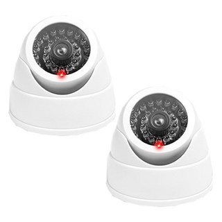 Boorepick 高級型CCTV模型半球型攝影機 白色, 2個