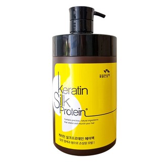 Flor De Man 角蛋白&蠶絲蛋白亮澤滋潤髮膜 染燙受損髮用, 1L, 1瓶