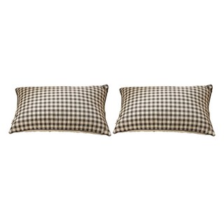 shez Home 厚實純棉枕頭套 2入, 伯爵棕