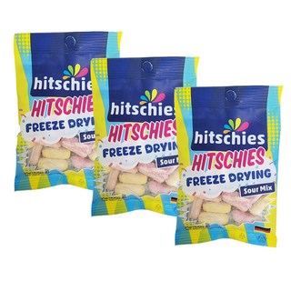 hitschies 希趣樂 凍乾脆皮水果軟糖 酸味綜合, 25g, 3包