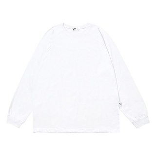 Essential 寬鬆版長袖上衣, 白色