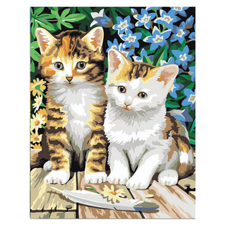 DIY名畫繪圖 - 幼貓兄弟, 1個, 小貓兄弟