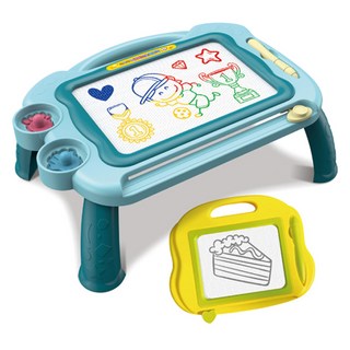 Toy&Toy 擦擦畫畫 豪華桌上型磁性智慧畫板套組, 薄荷綠, 1套