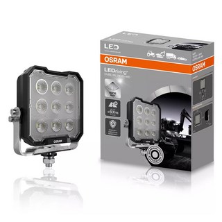 OSRAM 歐司朗 車用 12V 24V LED 探照燈 工作燈 方形 擴散型 LEDWL108-WD, 1個