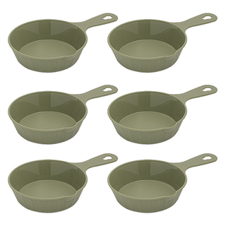 Compose House 附把手小碟, 6個, 卡其色