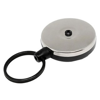 KEY-BAK 重型繩索 EDC 不鏽鋼鑰匙圈 120cm, 銀色, 1個