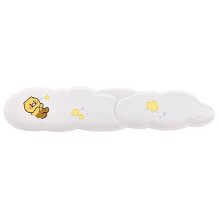 KAKAO FRIENDS 記憶海綿鍵盤護腕墊 白雲春植, 1個, 白色