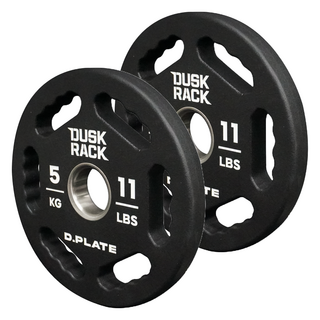 DUSK RACK D plate 槓鈴 PEV 重量槓片, 5kg, 霧面黑, 2個