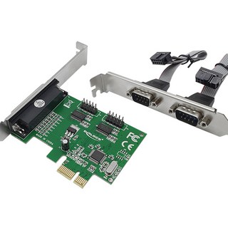 랜스타 PCI-E 시리얼 2포트 + 패러럴 1포트 콤보 카드 LS-PCIE-EX1284N, 1개