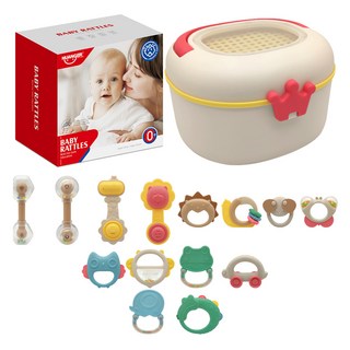 HUANGER Sky Sunstar 14件嬰兒搖鈴禮品組 huahe0105, 混合顏色, 1套