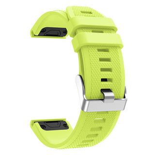 파이네스트원 가민 피닉스 8 / 피닉스 E 싱글 패턴 실리콘 스마트워치 스트랩 22mm, 라이트 그린, 1개