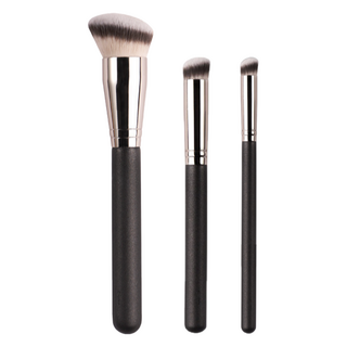 La Medy 斜角粉底遮瑕刷3件組, 混合色, 1個