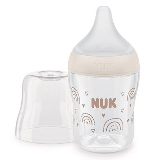 NUK Perfect Match 奶瓶 + S號奶嘴套組, 彩虹, 150ml, 1套