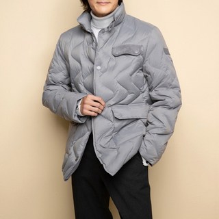 아바쿠스 남성용 골프 웨이브 퀼팅 재킷 AS3W802