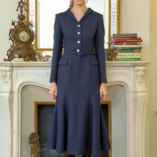 JuliynCalla Calla95 Etoile Grace Tweed Dress, 海軍藍