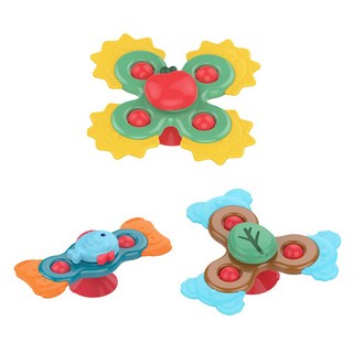 HUANGER Haneul Ssonbyeol 森林朋友 軟式吸盤旋轉搖鈴固齒器 3件組 heanhe0107, 1套