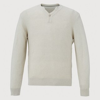 TREMOLO 男士亨利領亮點素色針織衫 BR4Z844102