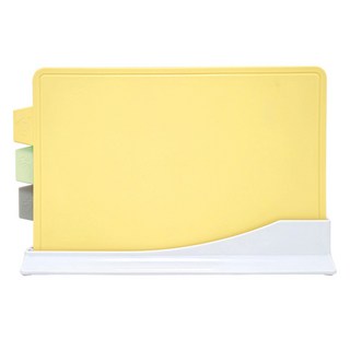 카밀리아 국내생산 모던인덱스 도마 4P세트, 1세트, 도마 옐로우+민트그린+연그레이+거치대