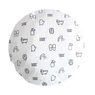 SONAK SONAK 防水浴帽, 白色, 2個