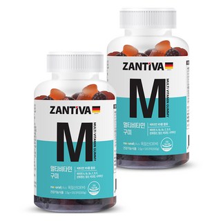 ZANTIVA Natural Plus 綜合維他命軟糖 300g, 120錠, 2個