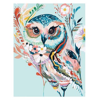 아디코 DIY 페인팅 일러스트 명화그리기 40 x 50 cm, 민트 럭키 부엉이 PEE34, 1개