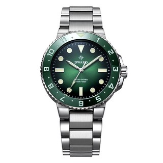 Dward 男士潛水防水手錶 金屬錶帶 DW-208