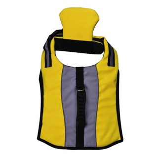 Pet Life 寵物 反光折疊頸托游泳浮力救生衣 滌綸+PVC, M, 中型犬用, 1件