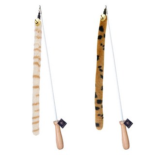 딩동펫 고양이 롱꼬리 방울 와이어 낚싯대 세트, A, 1세트