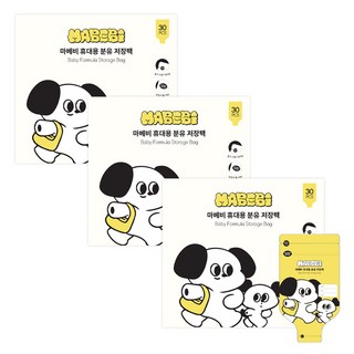 Mabebi 一次性奶粉儲存袋 320ml, 30張, 3個