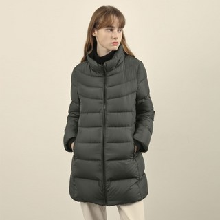 Olivia Lauren 女款修身線條鵝絨長版夾克 VVPKD4W9461