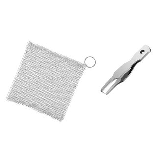 MONACO OLIVE 頂級 316L 不鏽鋼環狀鋼絲絨 10cm + 開環器套組, 銀色, 1套