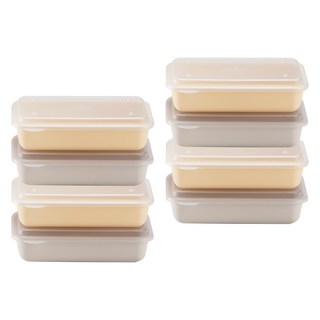 아띠홈 밀프렙 1단 도시락, 크림 + 버터, 8개