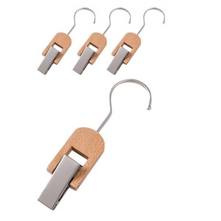 MONACO OLIVE 原木夾掛架, 木質, 4個