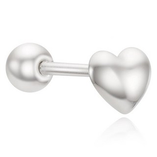 OST 一側 925 銀基本款女式心型穿孔