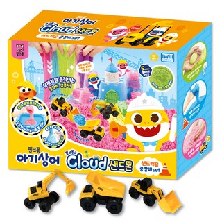 IWill COMPANY 碰碰狐 鯊魚寶寶 雲朵沙怪 沙堡重型機具套組, 1套, 混合顏色