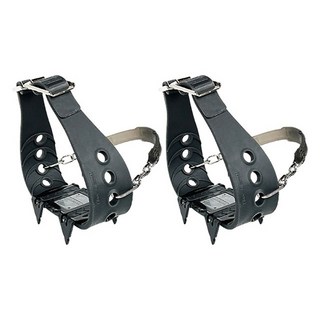 MASTERBASE 韓國製 簡易鏈條式 4P 綁帶冰爪 2入 + 收納袋套組, 混合色